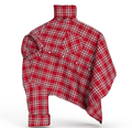Men Trendy Red Cotton Check Shirt