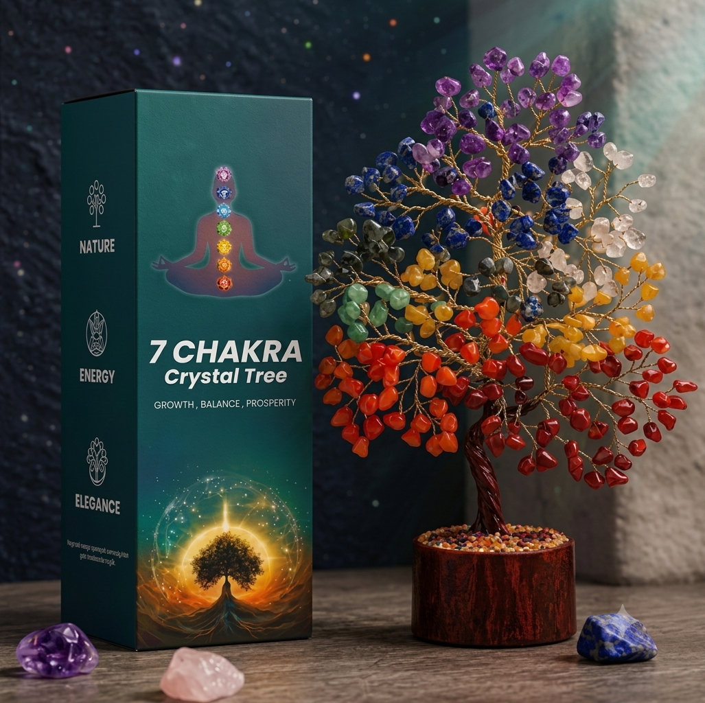 7 Chakra Positive Energy Crystal Tree