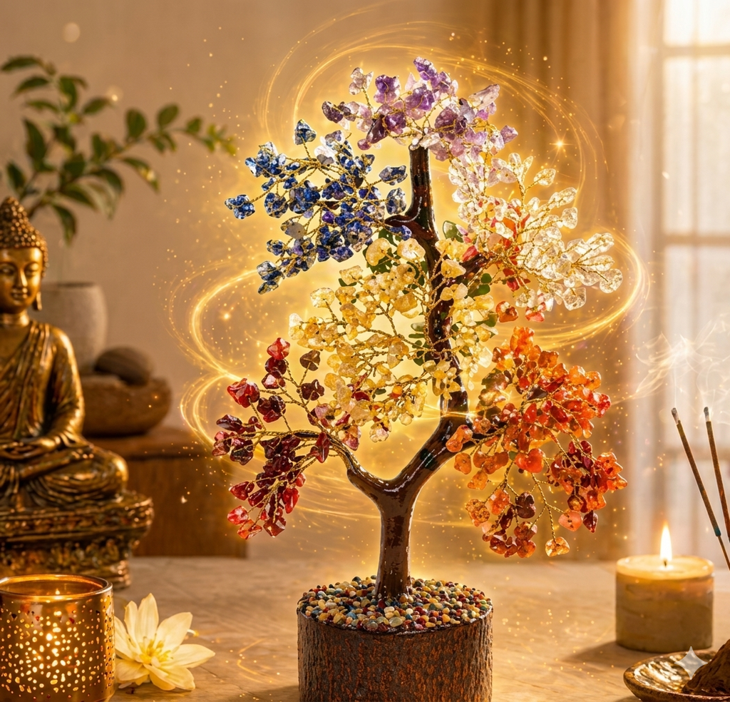 7 Chakra Positive Energy Crystal Tree
