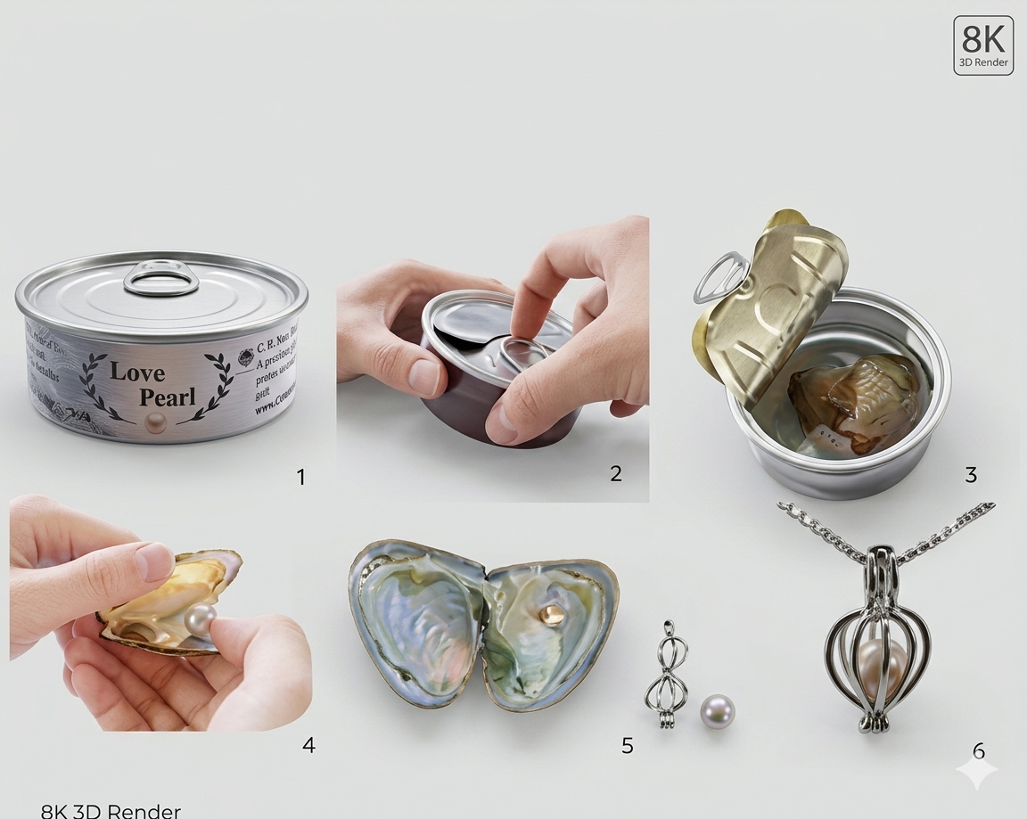 Love Pearl Necklace Kit Gift