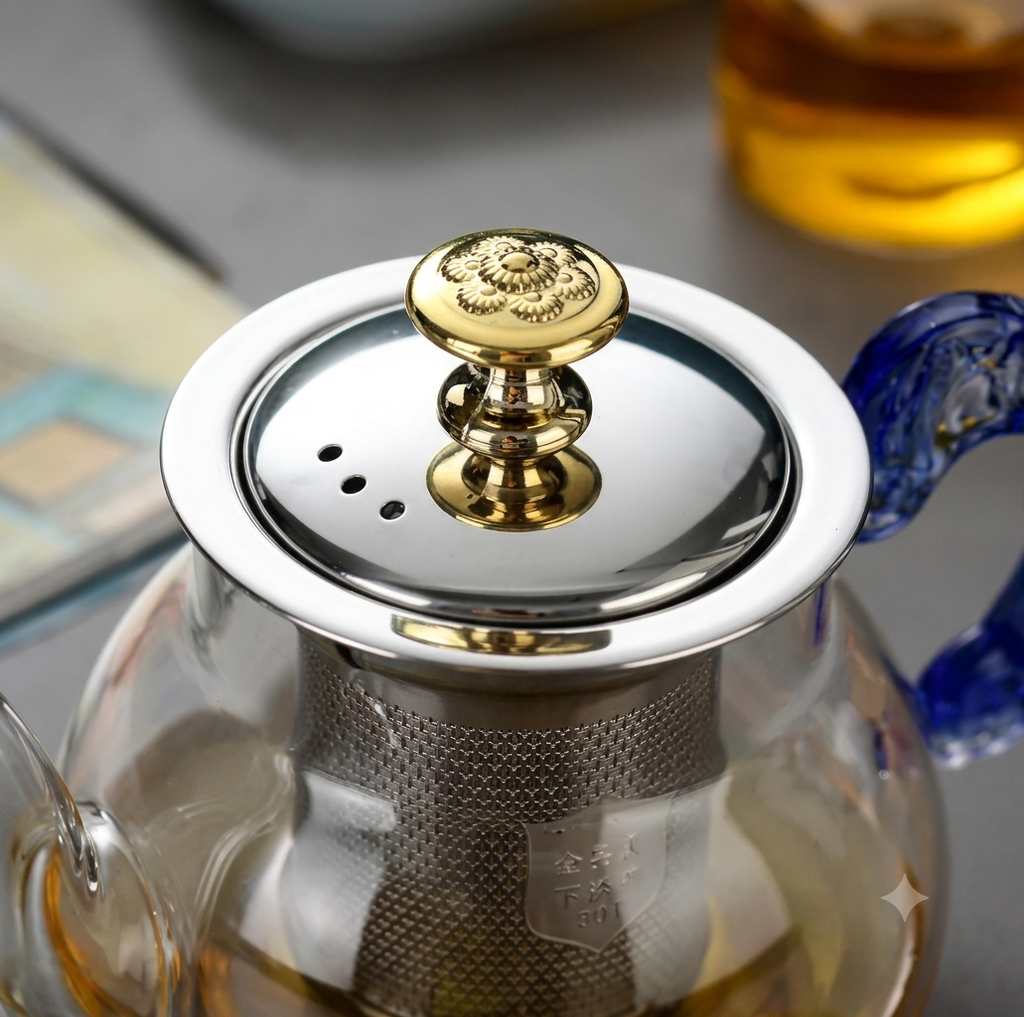 Luxury Glass Tea Pot