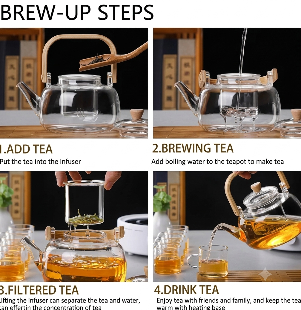 Unique Glass Tea Pot