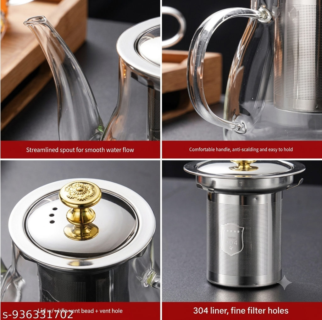 Luxury Glass Tea Pot