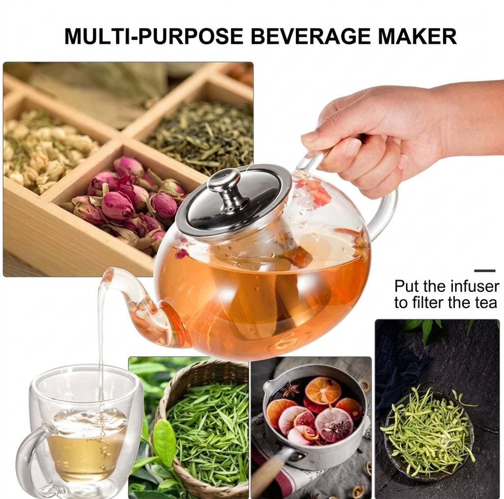 Unique Glass Tea Pot